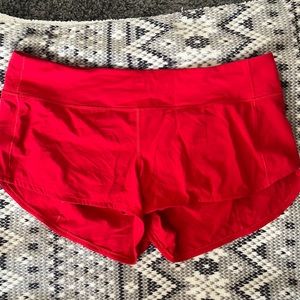 Size 12 red Lulu shorts NWOT